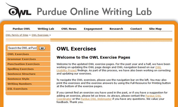 Purdue owl writing